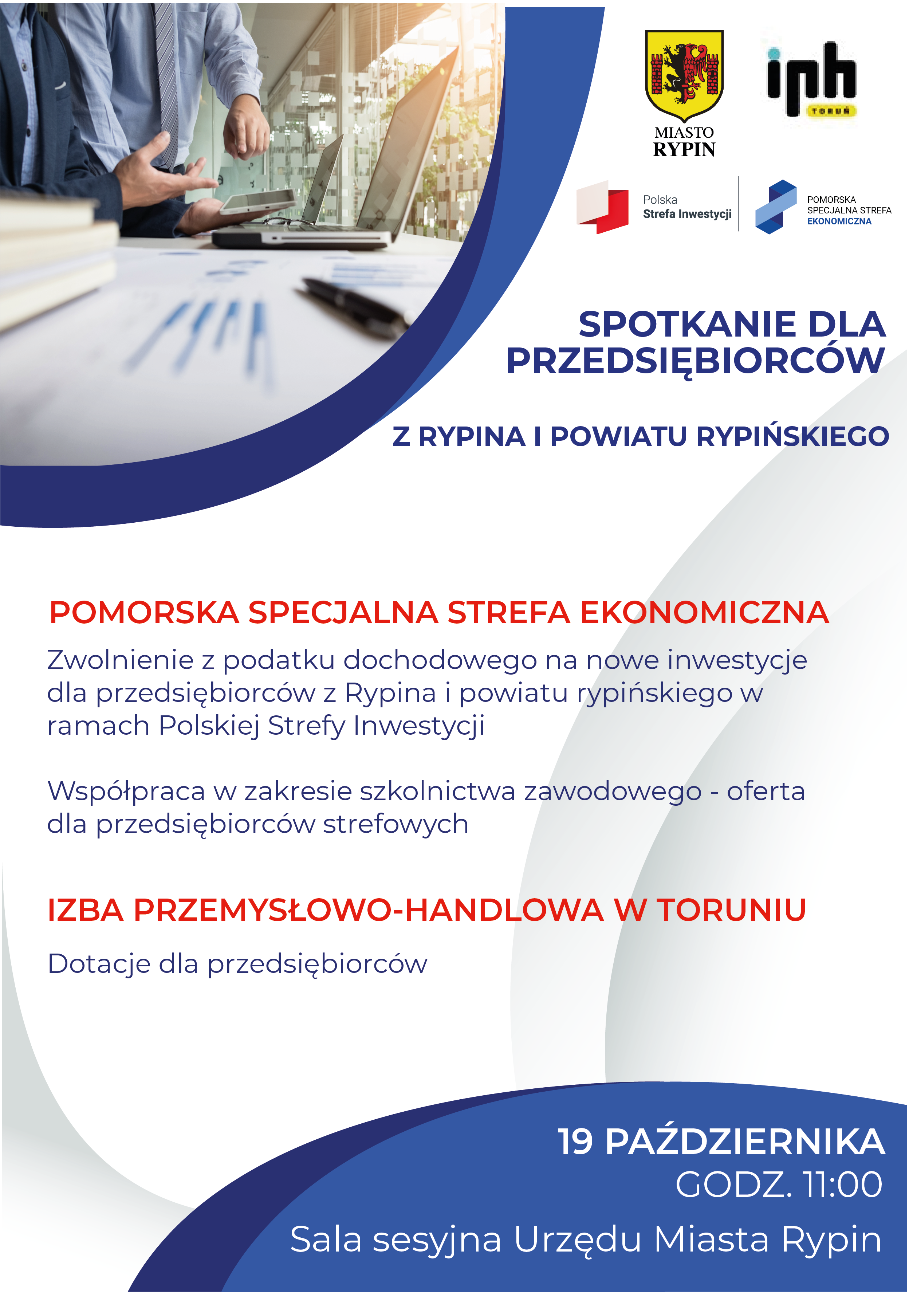 Grafika przedstawia plakat zapraszający na spotkanie 